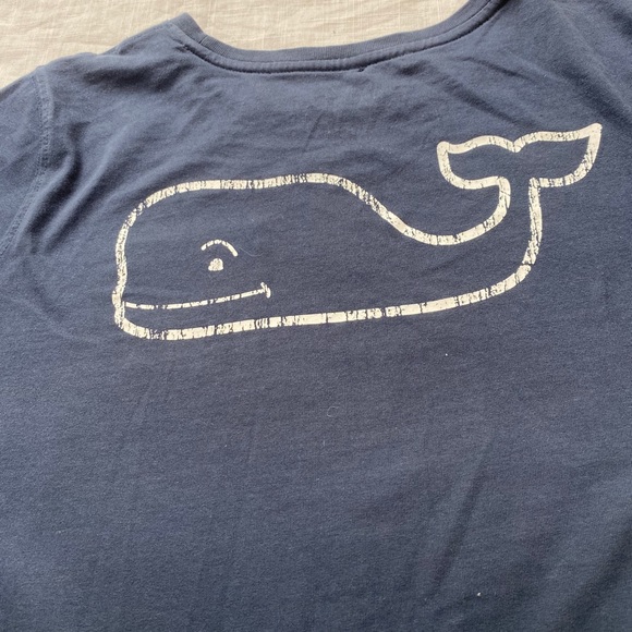 Navy Vineyard Vines Long Sleeve T-Shirt - Picture 5 of 6